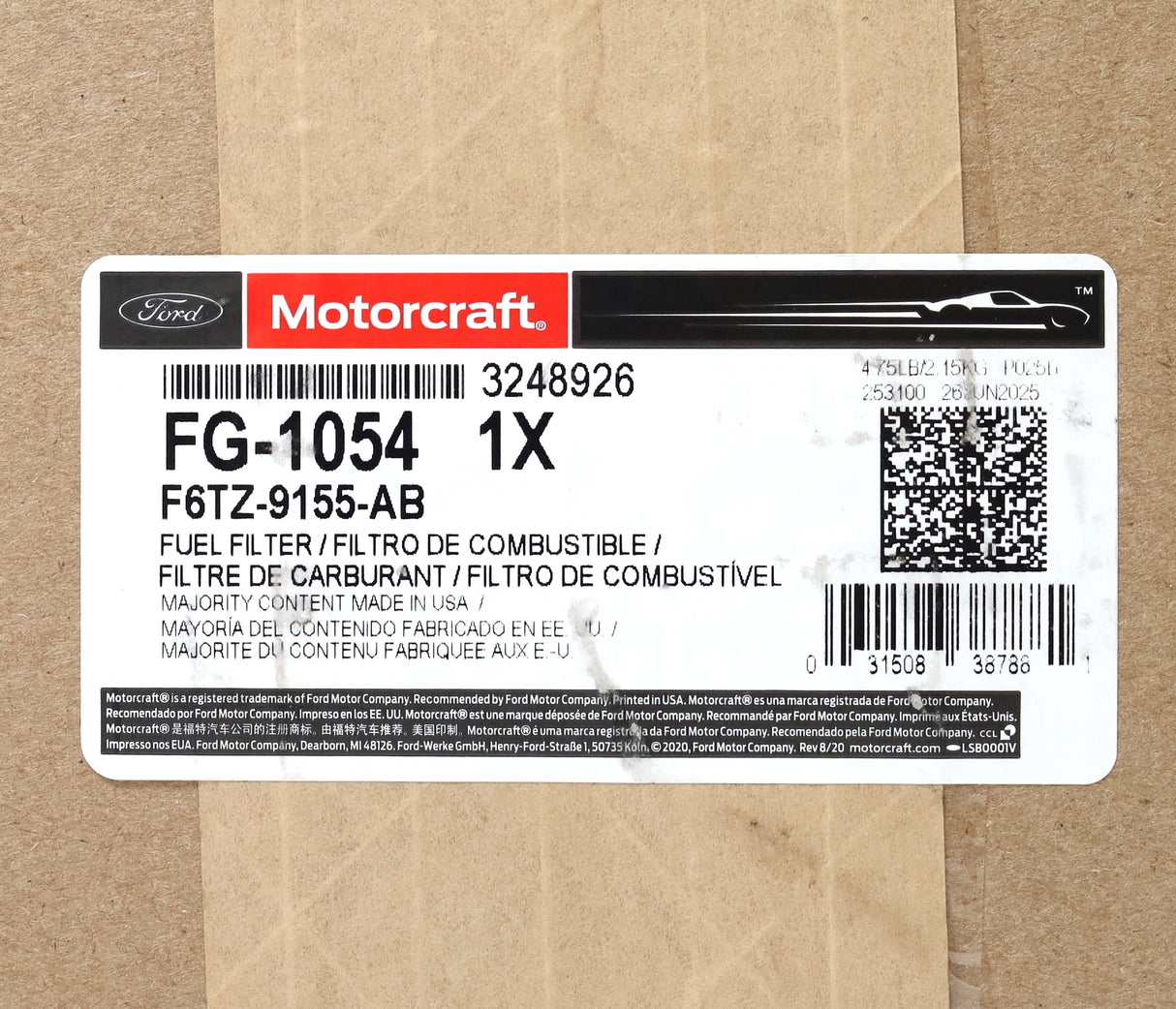 Ford Motorcraft FG-1054 Fuel Bowl Filter Housing 94–97 7.3L Powerstroke Diesel