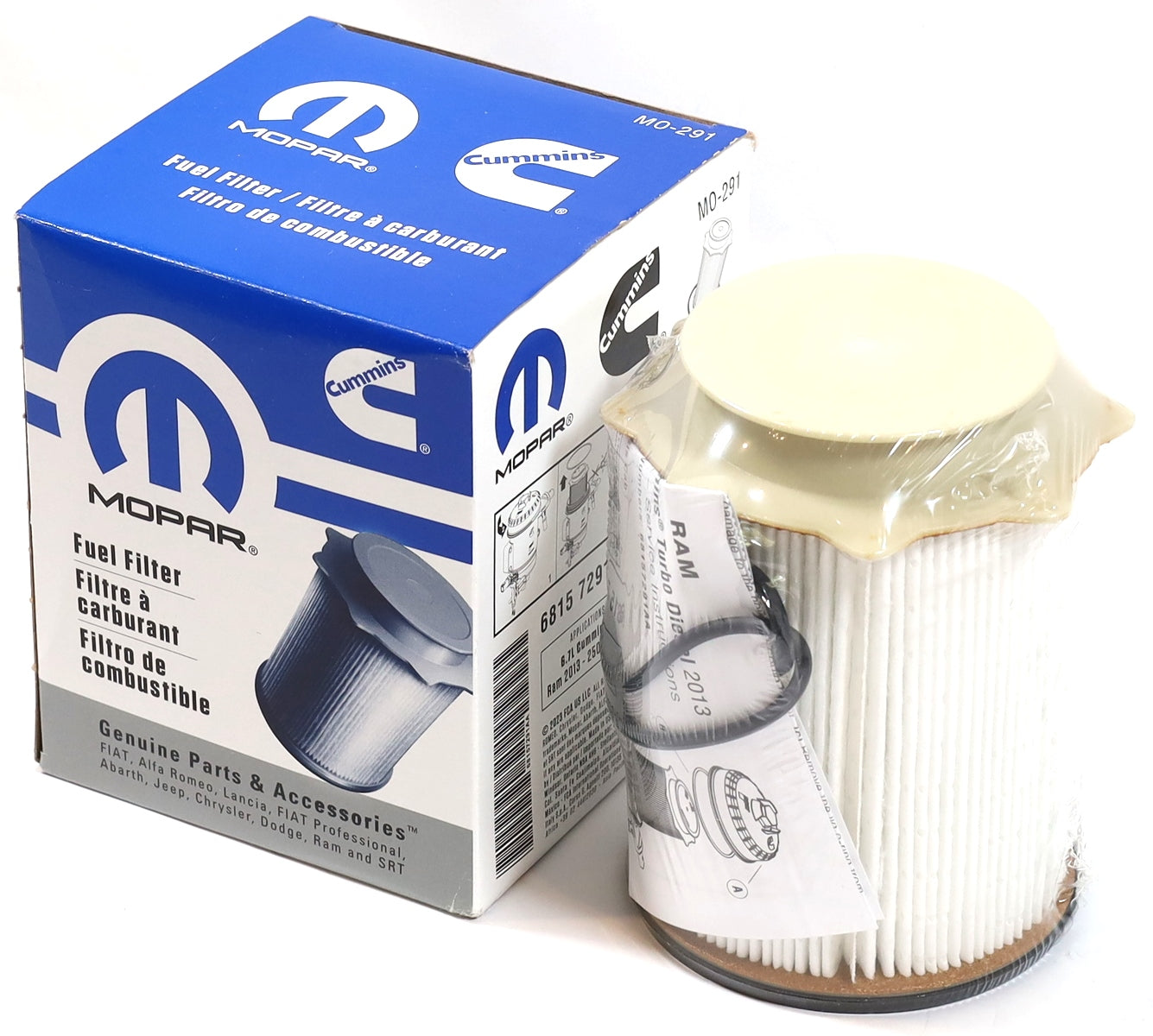 mauloa  Genuine Mopar 68157291AA MO-291 Fuel Filter 2010–2024 6.7L Cummins