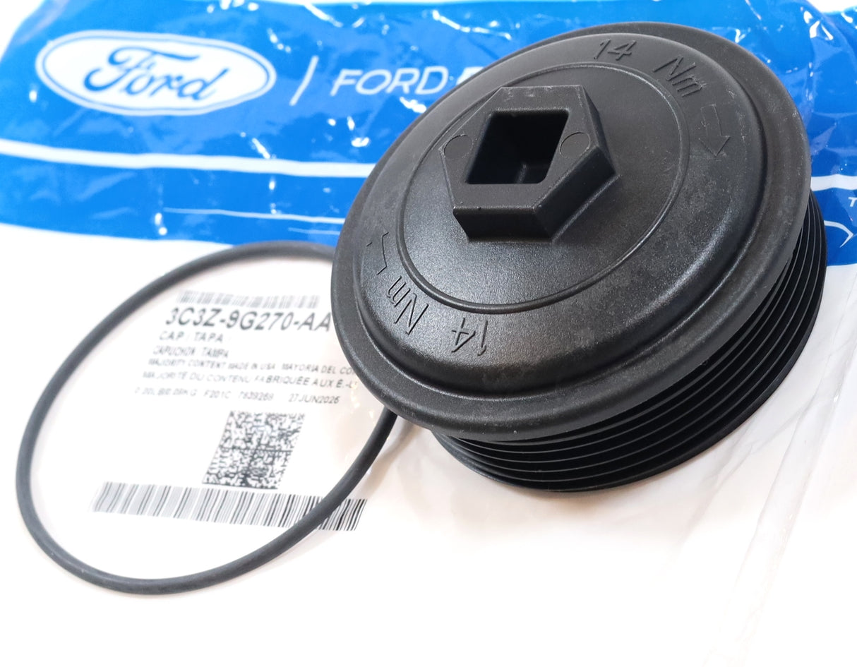 2003–2007 6.0L Powerstroke Secondary Fuel Filter Cap Genuine Ford 3C3Z-9G270-AA