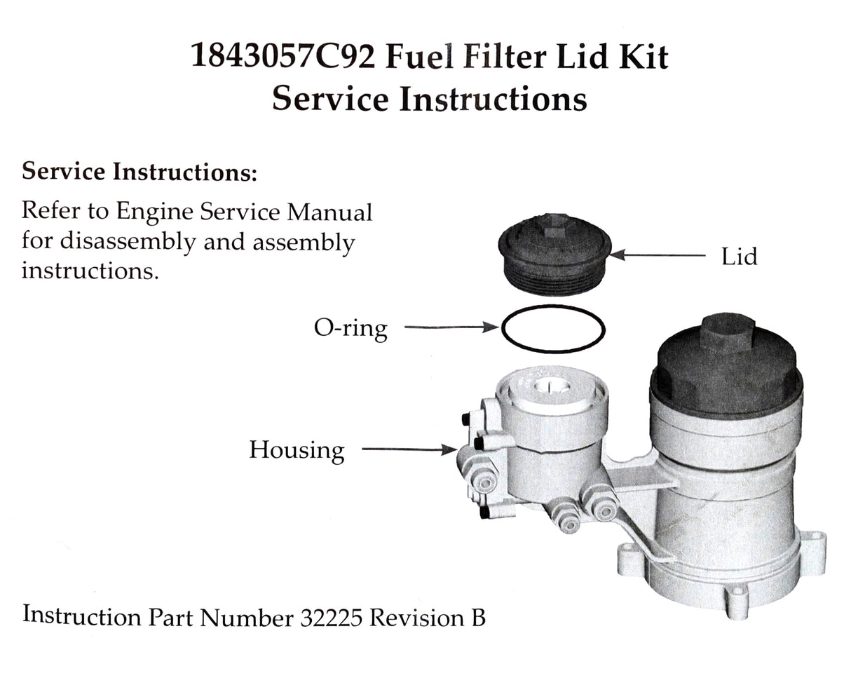 2003–2007 6.0L Powerstroke Secondary Fuel Filter Cap Genuine Ford 3C3Z-9G270-AA