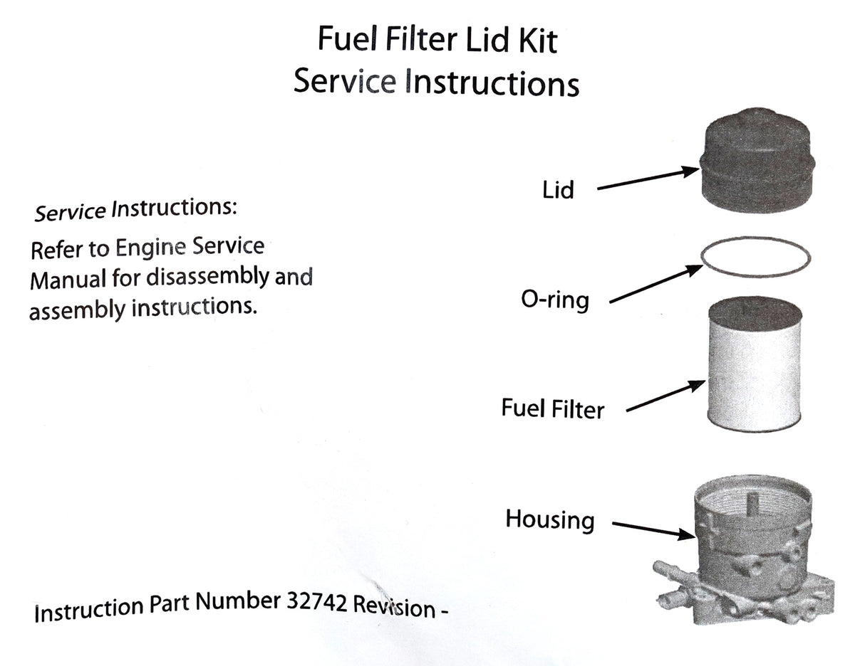 2008–2010 6.4L Powerstroke Secondary Fuel Filter Cap Genuine Ford 8C3Z-9C165-A