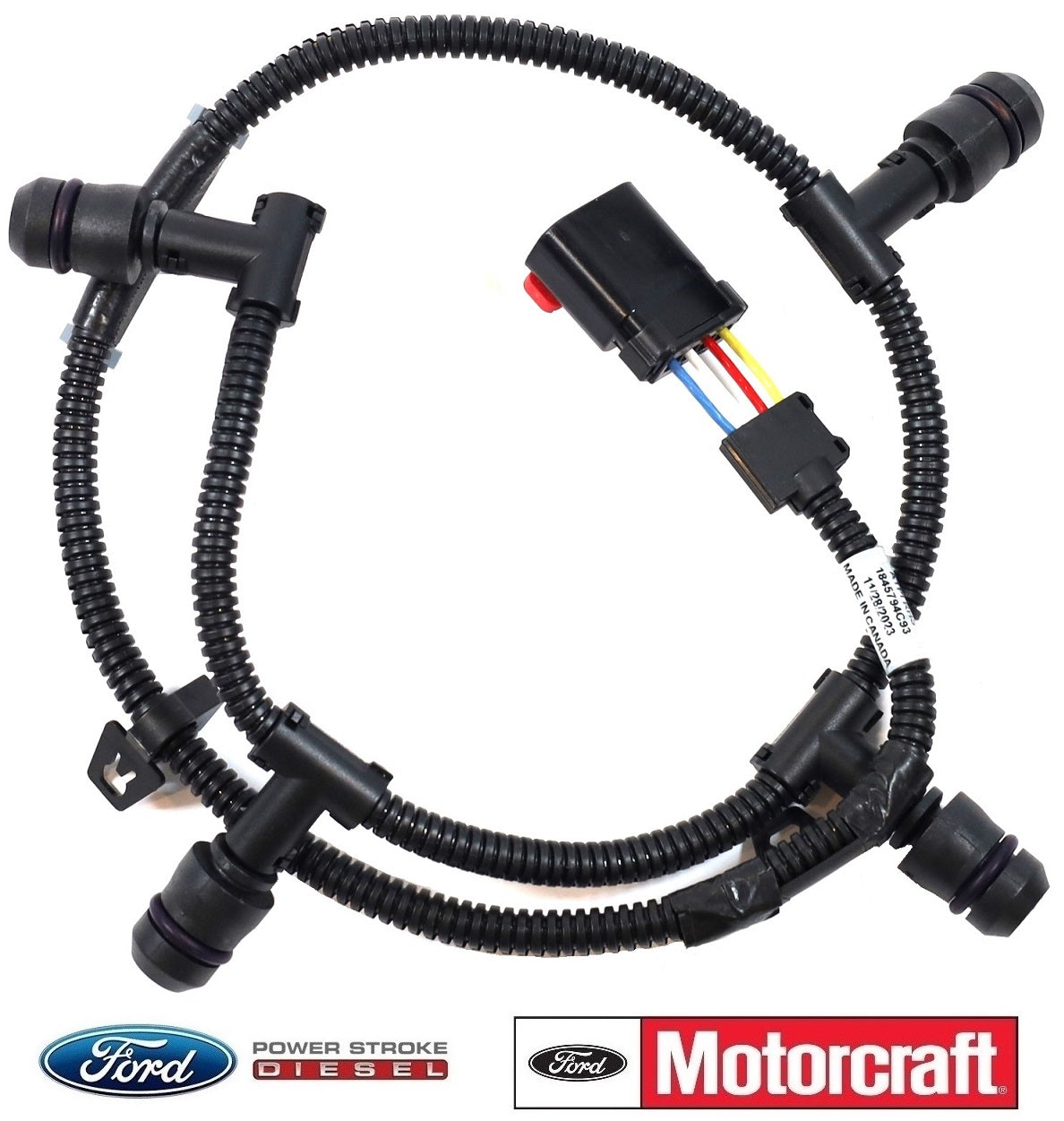 2004.5-2007 6.0L Ford Powerstroke Glow Plug Harness Passenger Side 4C2Z-12A690-AB