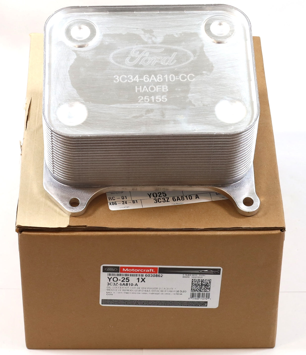 2003-2007 6.0L Powerstroke Upgraded Oil Cooler Motorcraft YO-25 / 3C3Z-6A810-A
