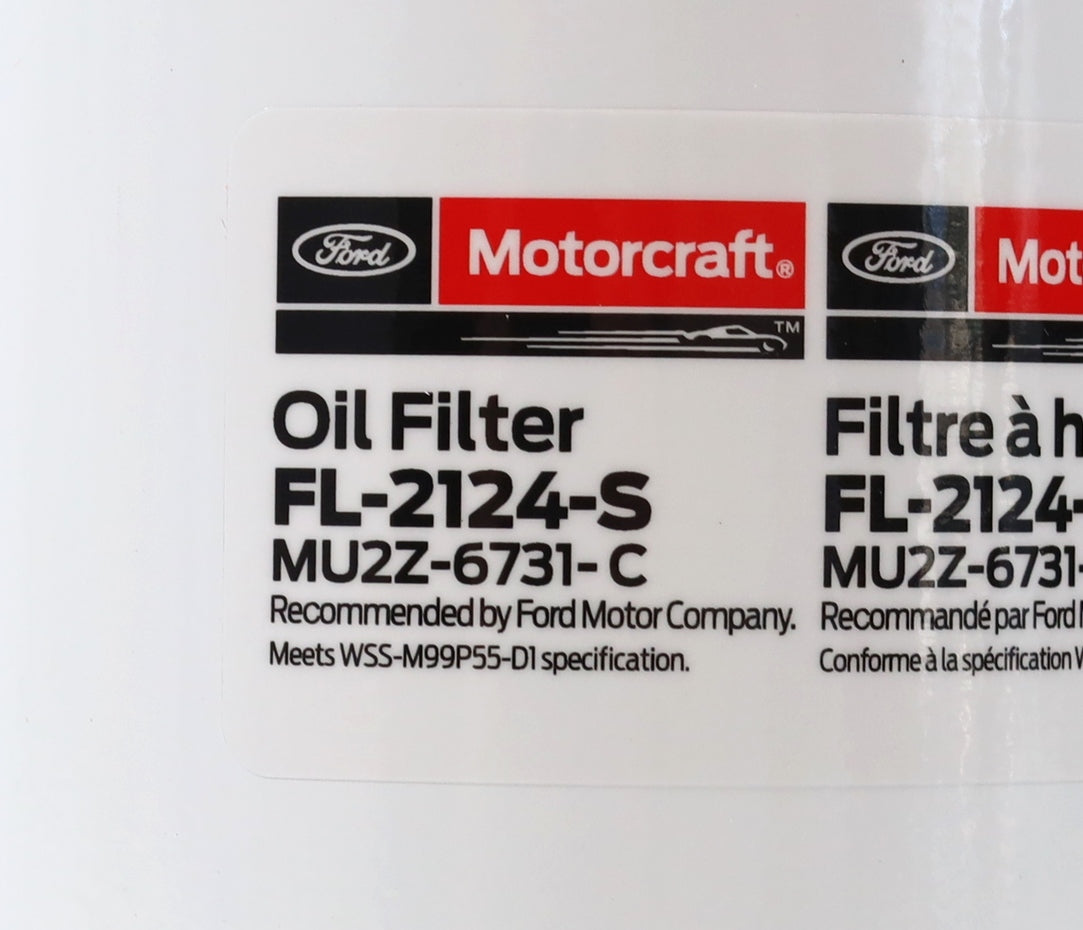 2011-2026 6.7L Ford Powerstroke OEM Motorcraft Oil Filter FL-2124-S / MU2Z-6731-C