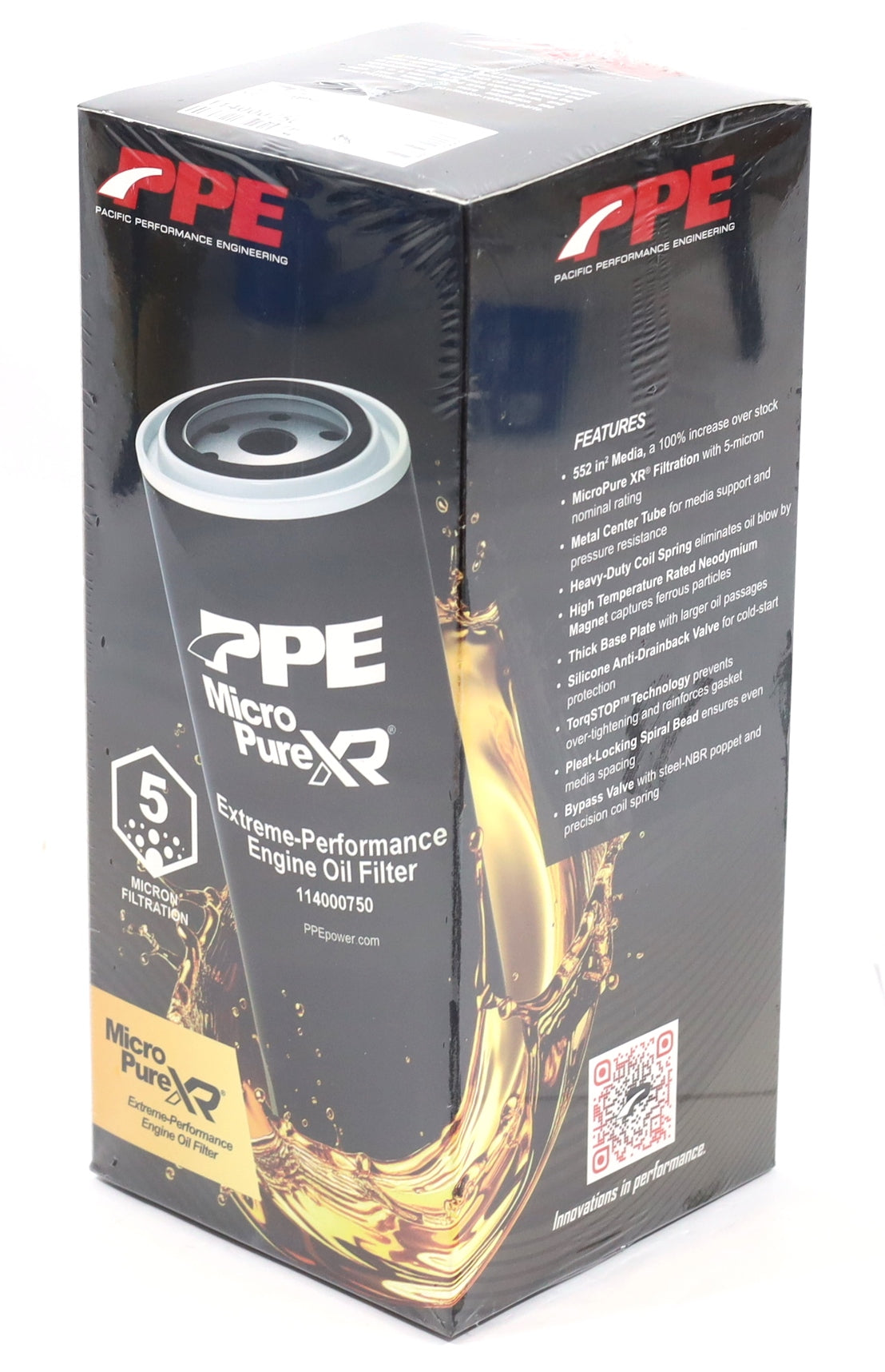 PPE 114000750 Premium High-Efficiency Deep Oil Filter 5 Micron 2020+ L5P Duramax