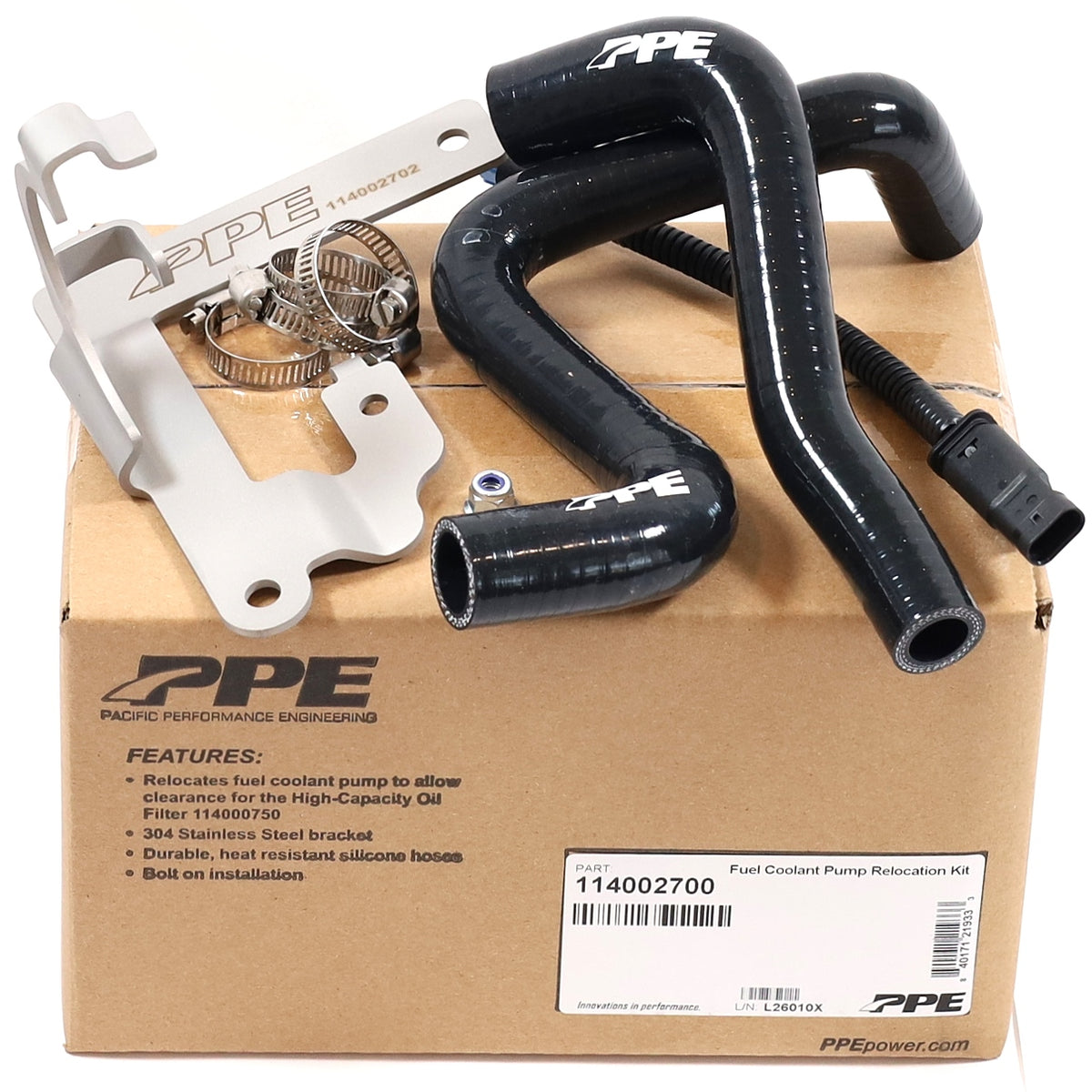 PPE 114002700 Fuel Coolant Pump Relocation Kit 2020-2026 L5P Duramax D ...