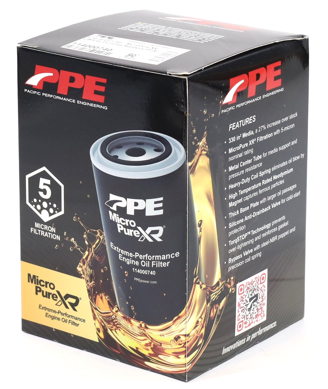 PPE 114000740 Premium High-Efficiency Oil Filter 5 Micron 2020-2026 L5P Duramax