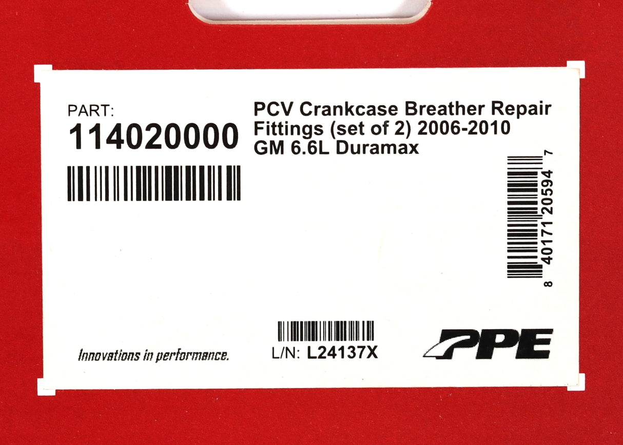 PPE 114020000 PCV Crankcase Breather Repair Fittings 2004.5-2010 LLY LBZ LMM Duramax