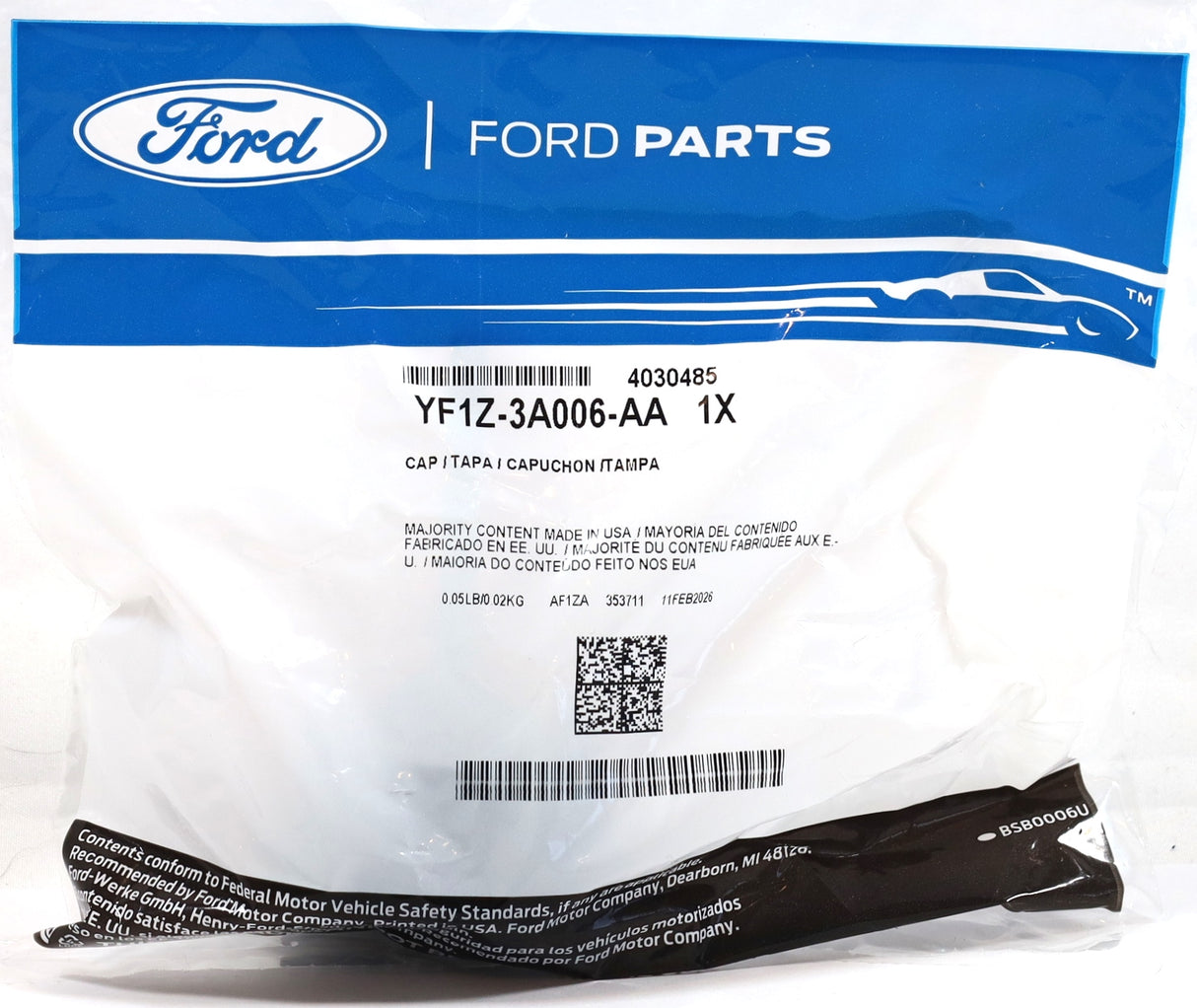 Ford YF1Z-3A006-AA Power Steering Reservoir Cap 1994-2003 7.3L Powerstroke