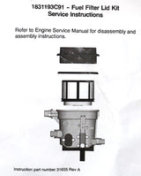 Ford F81Z-9G270-BA Fuel Filter Bowl Cap & O-Ring 1999-2003 7.3L Powerstroke