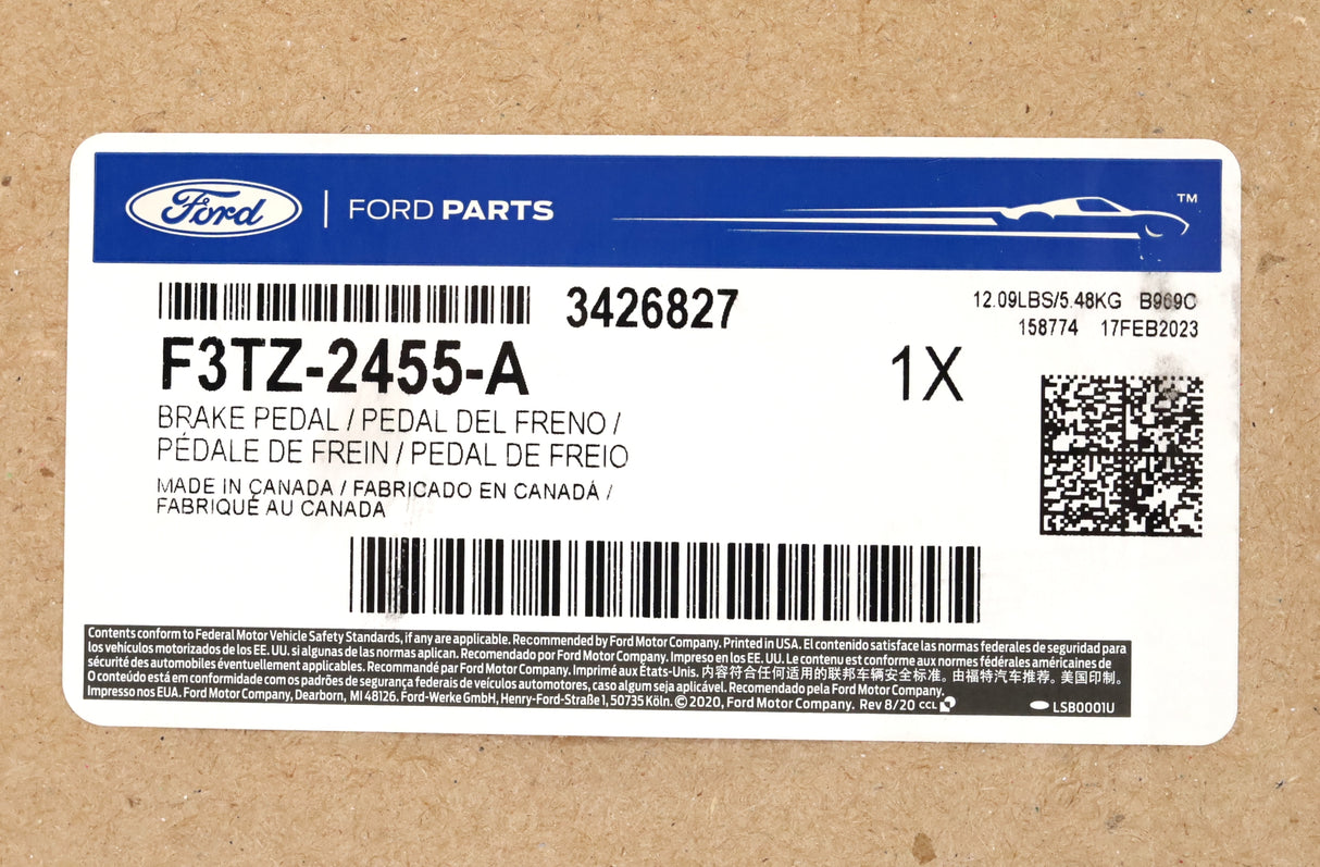 Ford F3TZ-2455-A Manual Clutch & Brake Pedal Assembly 1992-1997 F150 F250 F350