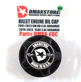 DmaxStore Billet Aluminum Engine Oil Cap 2001–2026 Duramax LB7 LLY LBZ LMM LML L5P