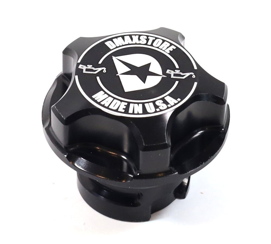 DmaxStore Billet Aluminum Black Oil Cap 2020-2026 3.0L Duramax LM2 LZ0