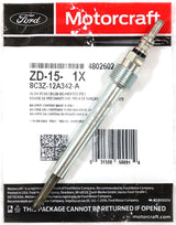 2008-2010 6.4L Powerstroke Glow Plugs Set of 8 Motorcraft ZD-15 / 8C3Z-12A342-A