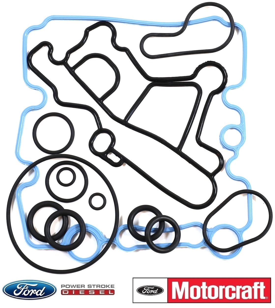 Ford OEM 3C3Z-9N693-A Oil Cooler Gasket Set 2003-2007 6.0L