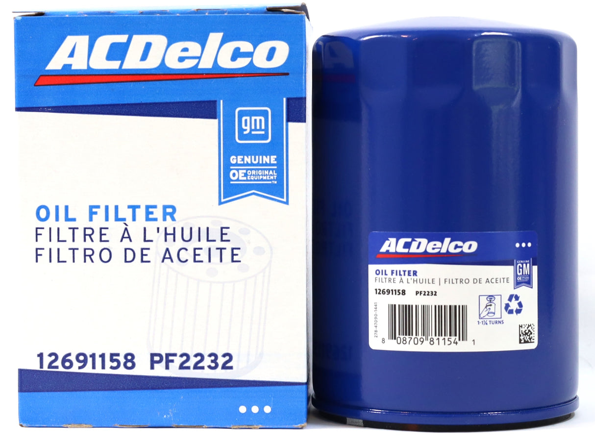 ACDelco PF2232 Oil Filter 01–19 Duramax LB7 LLY LBZ LMM LML L5P Silverado Sierra