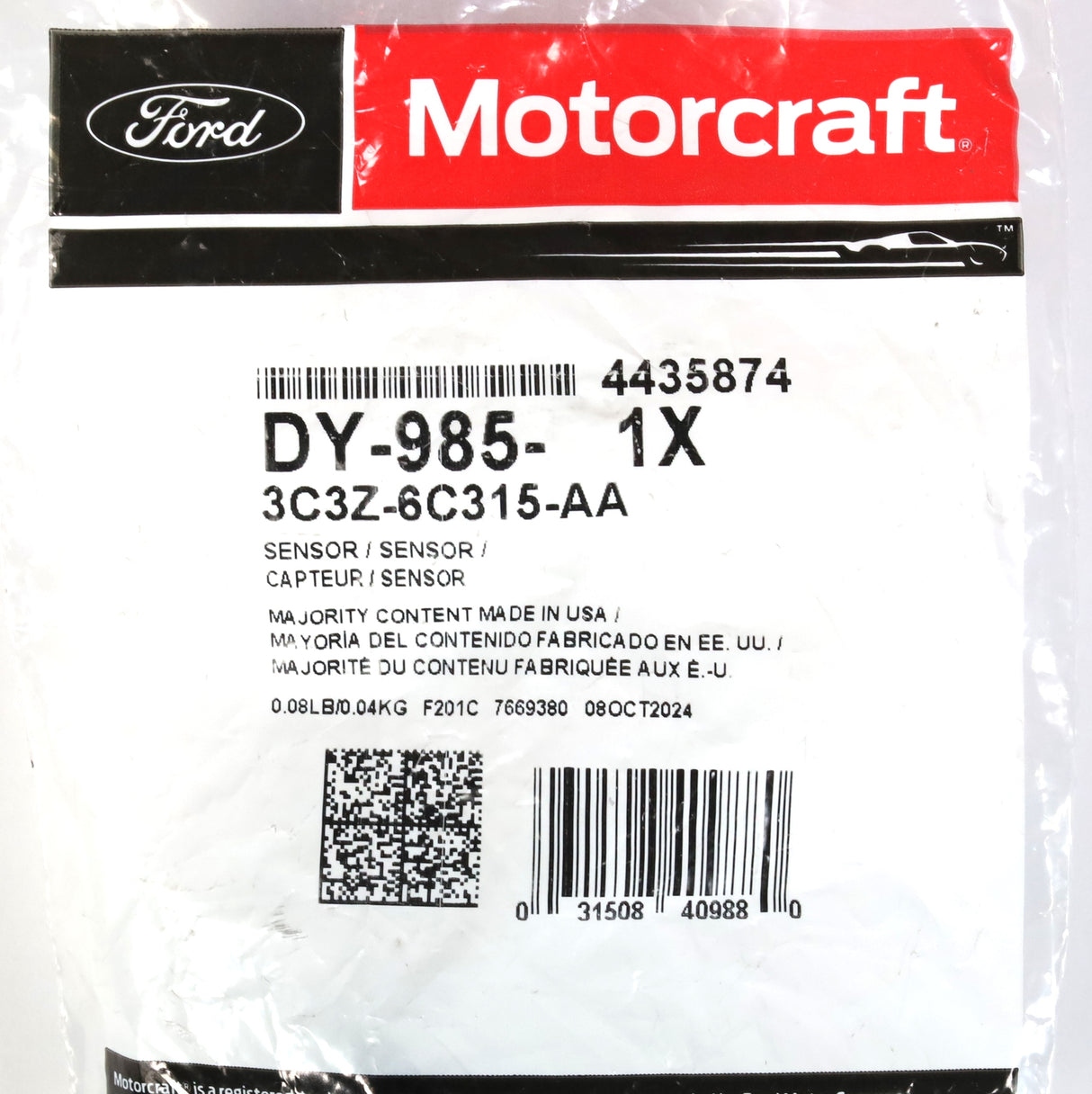 6.0L 6.4L Powerstroke Diesel Ford Motorcraft OEM Crankshaft Position Sensor CPS