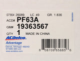 2020+ L5P Duramax Engine Oil Filter Genuine OEM GM ACDelco 19363567 / PF63A