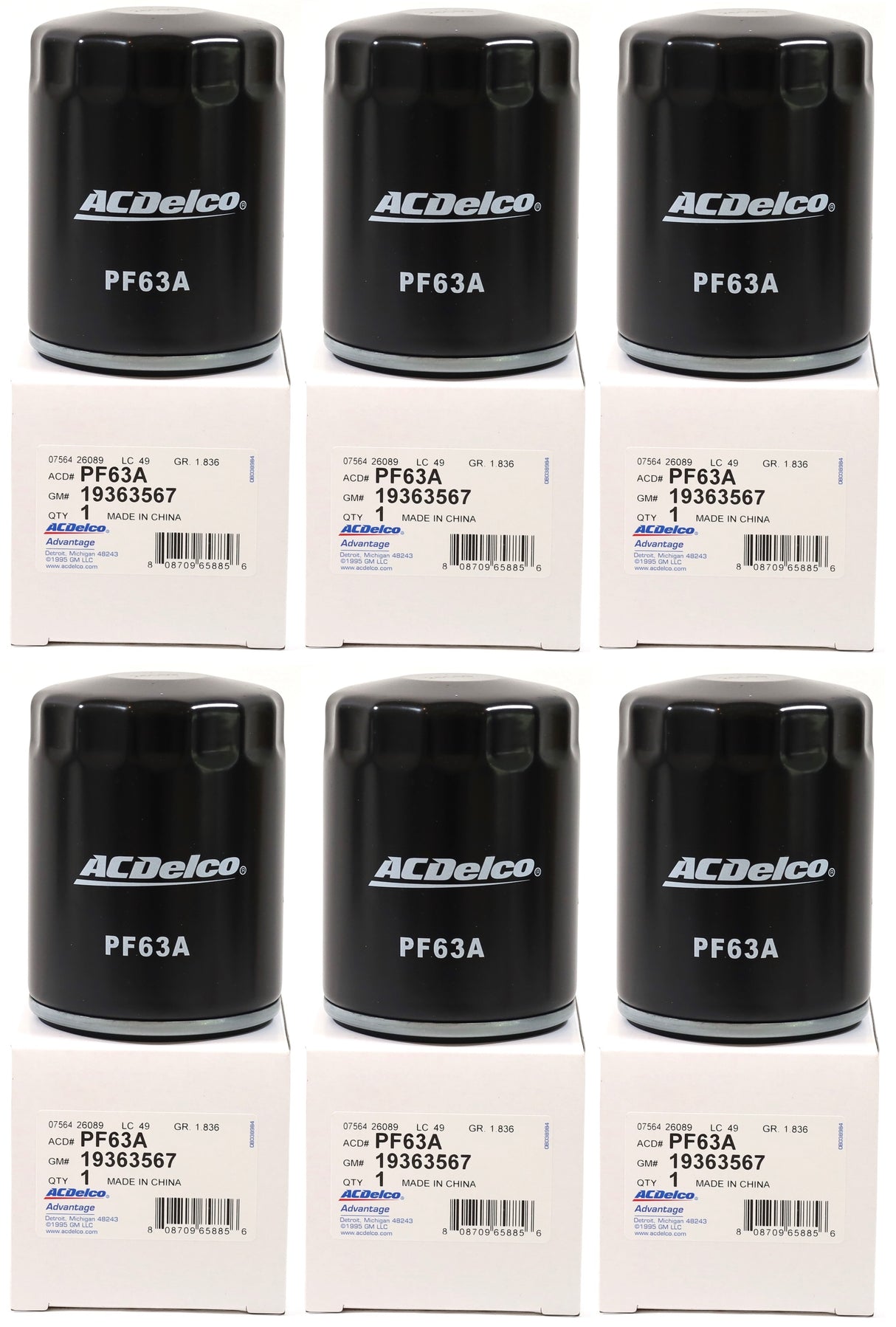 2020+ L5P Duramax Engine Oil Filter Genuine OEM GM ACDelco 19363567 / PF63A