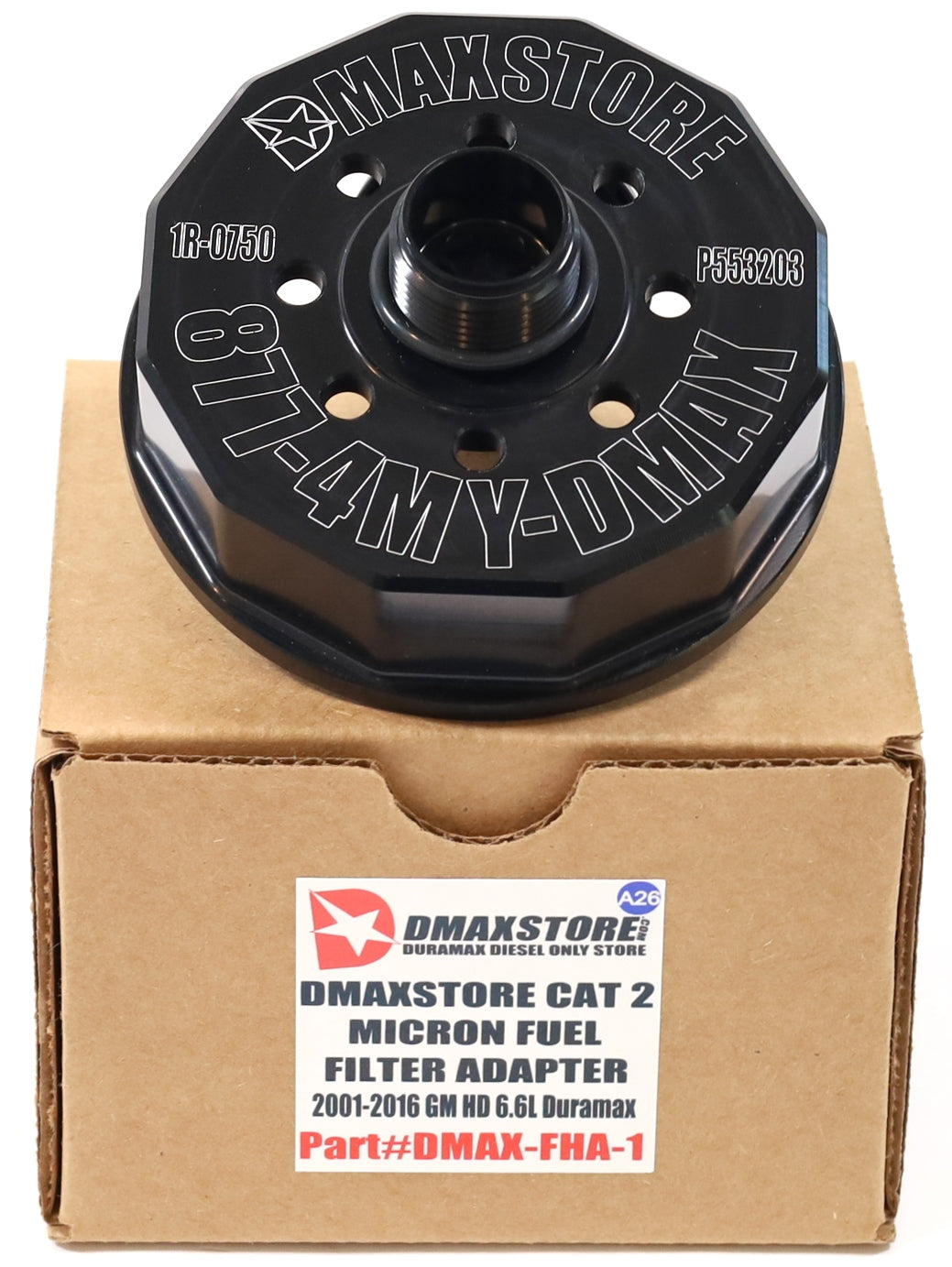 DmaxStore Fuel Filter Adapter CAT 1R-0750 Donaldson Upgrade 2001-2016 Duramax