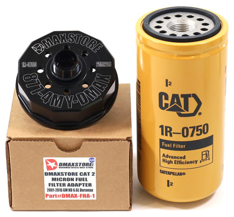 DmaxStore Fuel Filter Adapter CAT 1R-0750 Donaldson Upgrade 2001-2016 Duramax