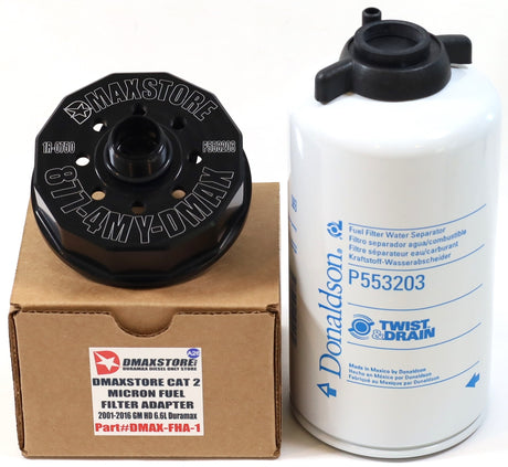 DmaxStore Fuel Filter Adapter CAT 1R-0750 Donaldson Upgrade 2001-2016 Duramax