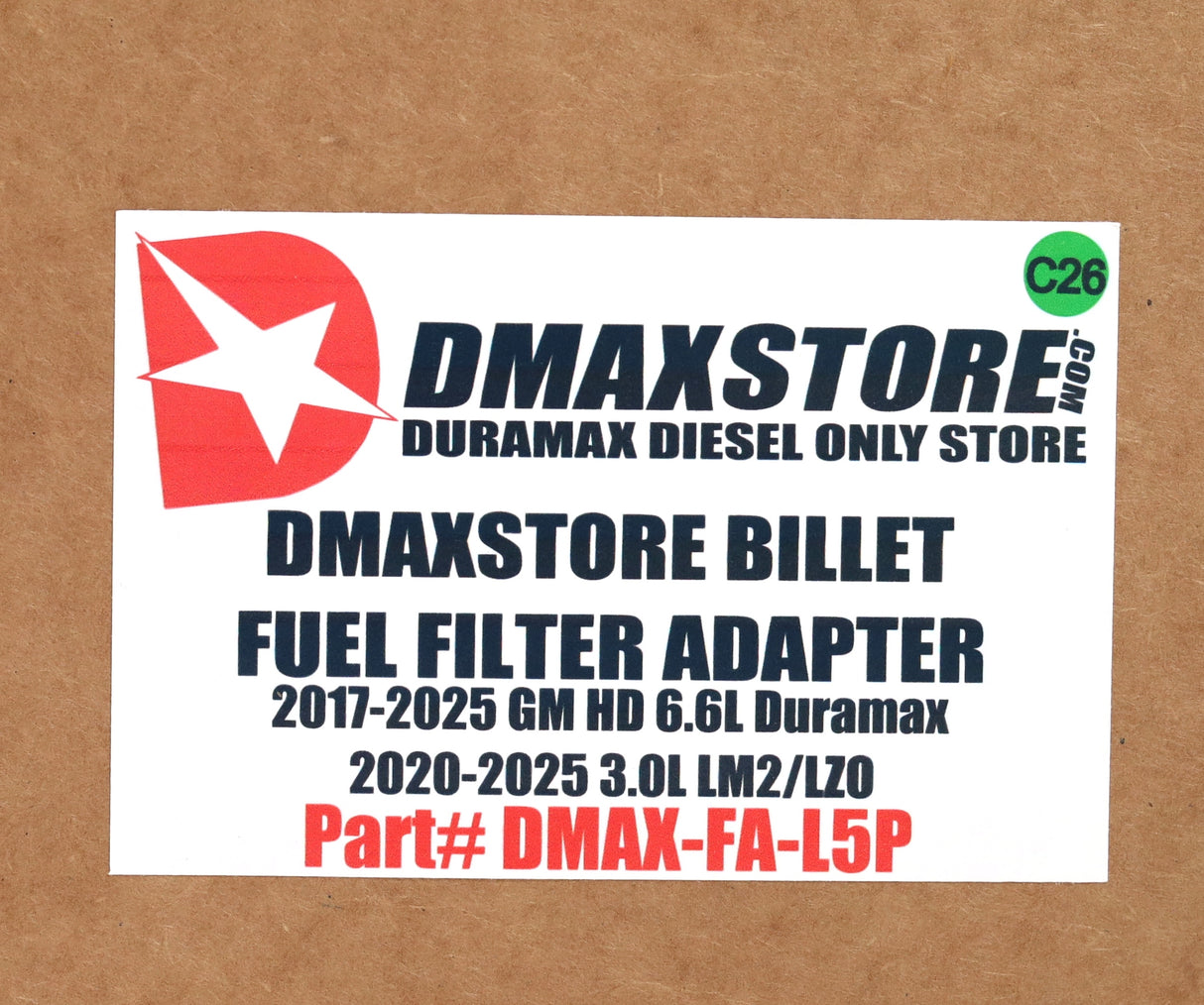 DmaxStore Fuel Filter Adapter CAT Donaldson Upgrade 2017-2026 L5P & 2020-2026 LM2/LZ0