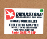 DmaxStore Fuel Filter Adapter CAT Donaldson Upgrade 2017-2026 L5P & 2020-2026 LM2/LZ0