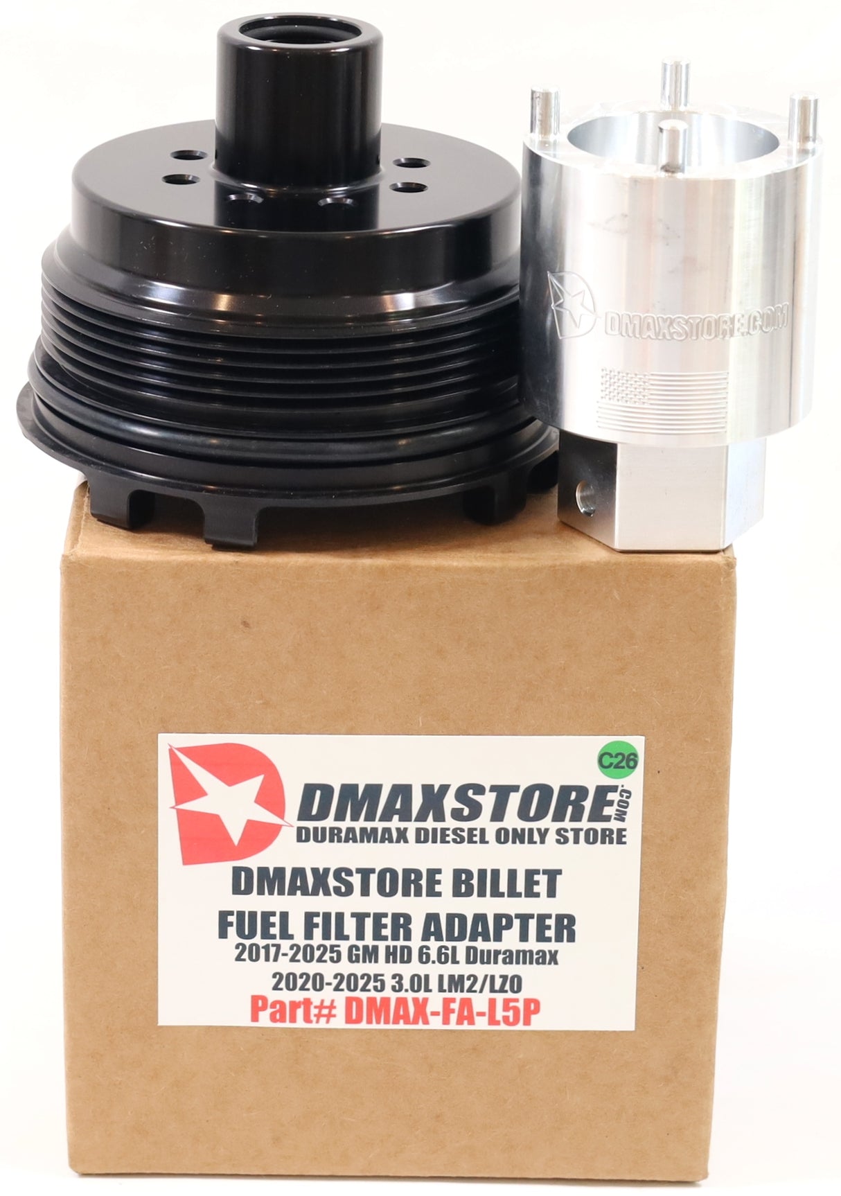 DmaxStore Fuel Filter Adapter CAT Donaldson Upgrade 2017-2026 L5P & 2020-2026 LM2/LZ0