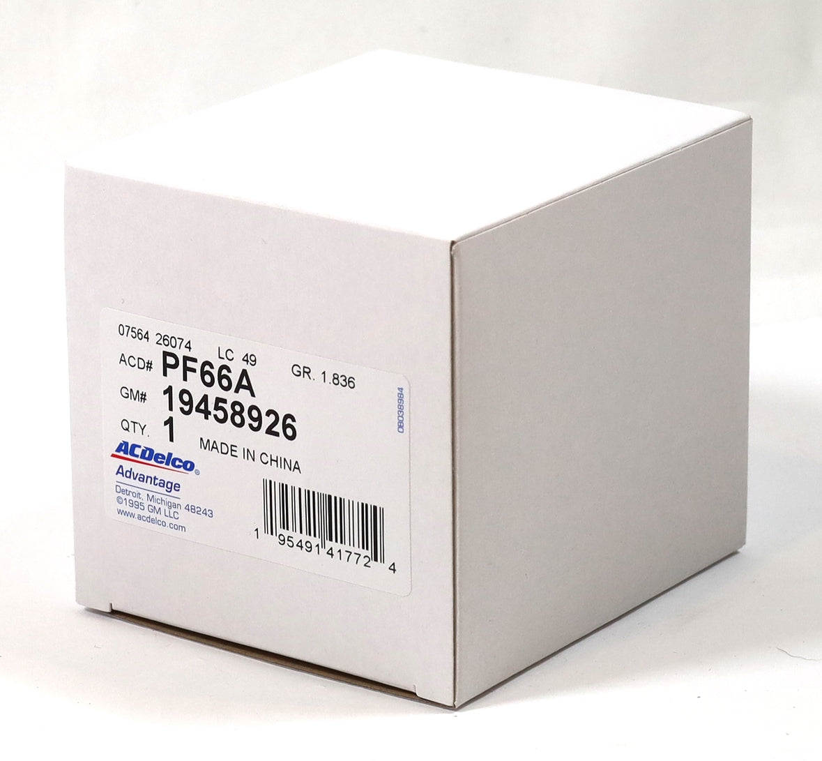 2020–2026 LM2 LZ0 3.0L Duramax Oil Filter GM ACDelco PF66A / 19458926