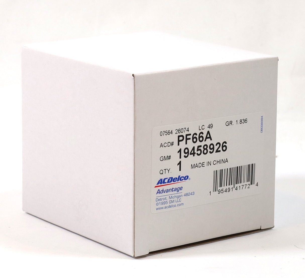 2020–2026 LM2 LZ0 3.0L Duramax Oil Filter GM ACDelco PF66A / 19458926