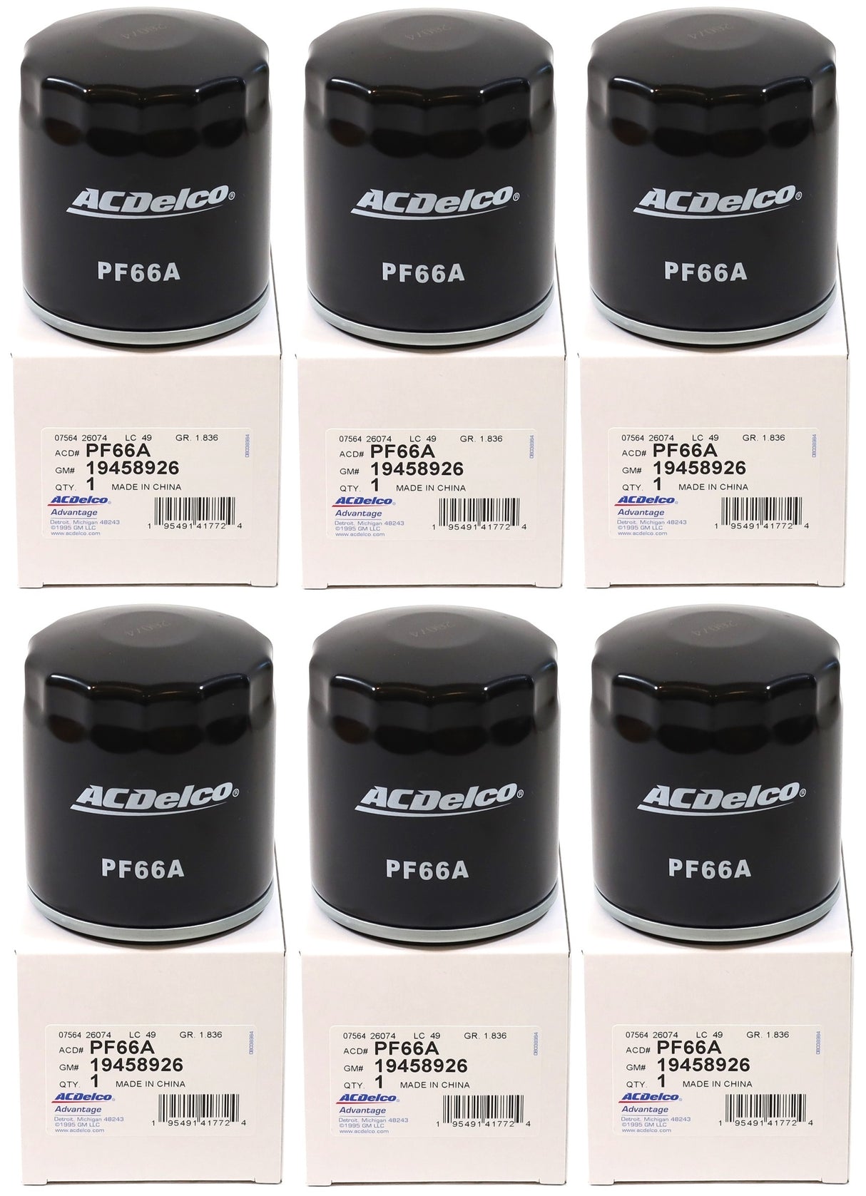 2020–2026 LM2 LZ0 3.0L Duramax Oil Filter GM ACDelco PF66A / 19458926