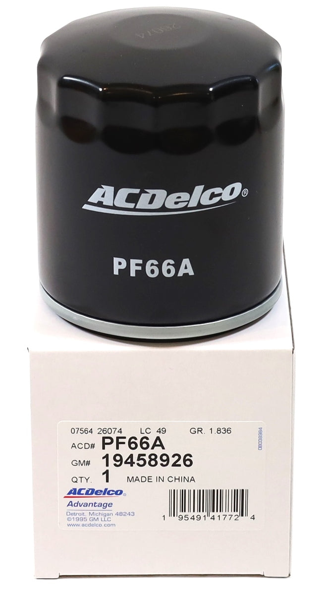 2020–2026 LM2 LZ0 3.0L Duramax Oil Filter GM ACDelco PF66A / 19458926