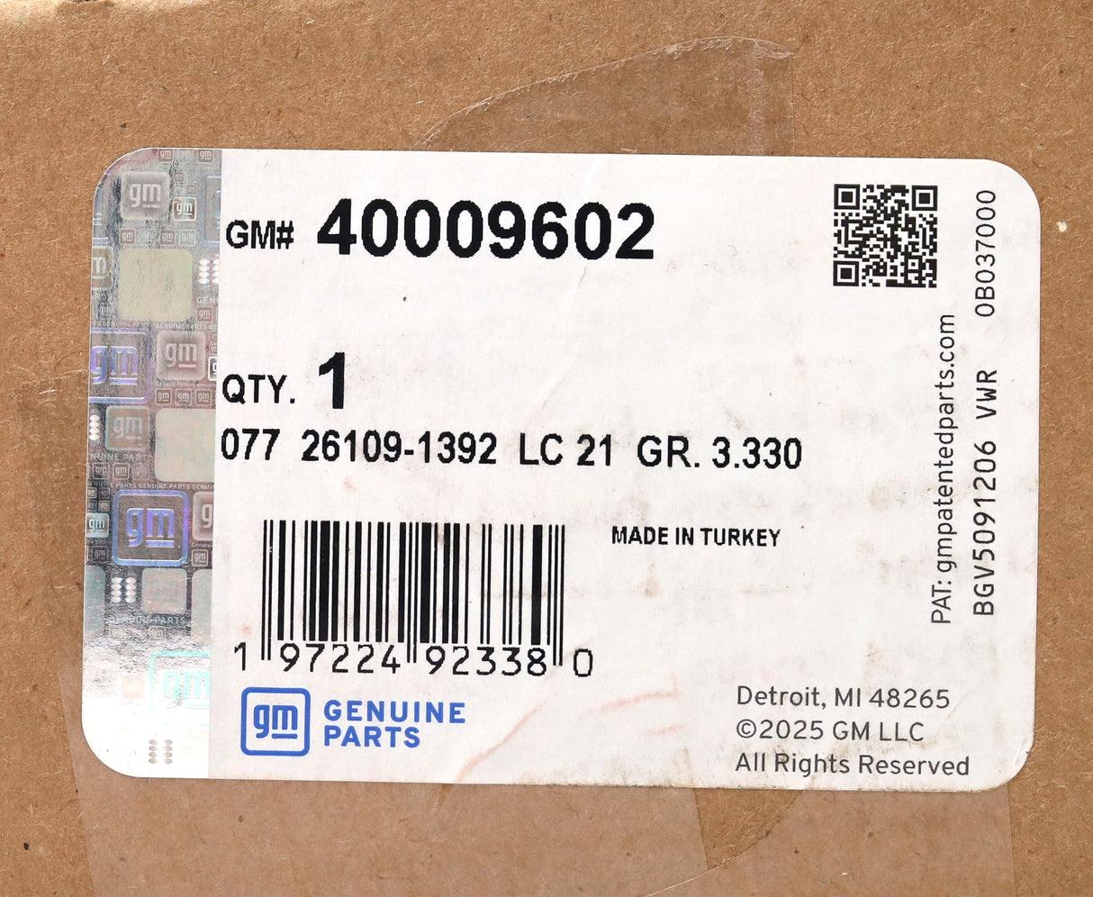 GM 40009602 Fuel Rail with Sensors 2023–2026 3.0L LZ0 Duramax Silverado Sierra