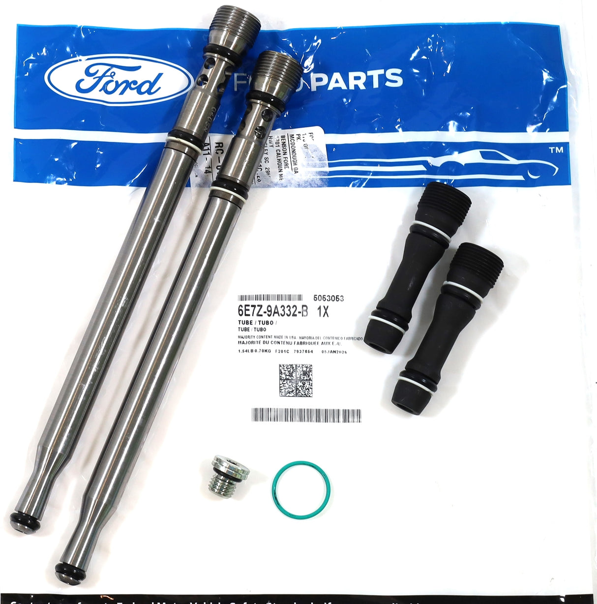 Genuine Ford 6E7Z-9A332-B Stand Pipe Dummy Plug Kit 2004.5-2007 6.0L Powerstroke