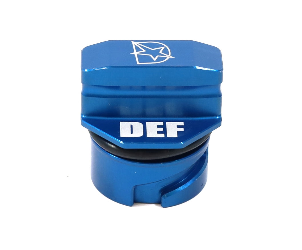 DmaxStore Billet Aluminum DEF Cap 2011–2019 LML L5P Duramax Silverado Sierra HD