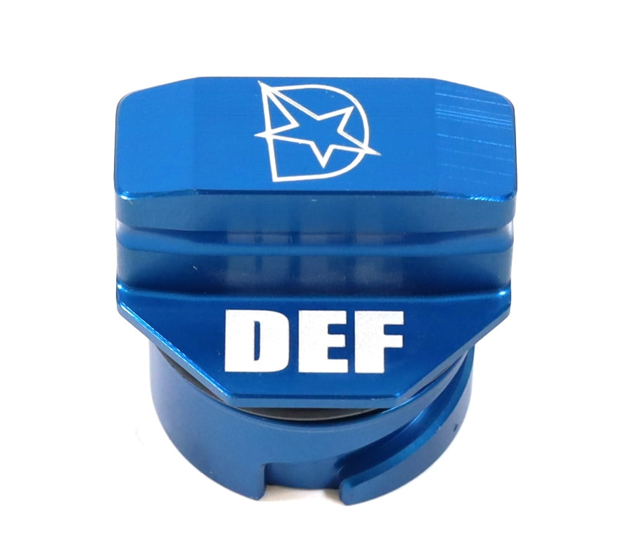 DmaxStore Billet Aluminum DEF Cap 2011–2019 LML L5P Duramax Silverado Sierra HD