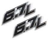 Genuine Ford HC3Z-9942528-C 6.7L Powerstroke Door Emblem Badge 2017-2021 OEM