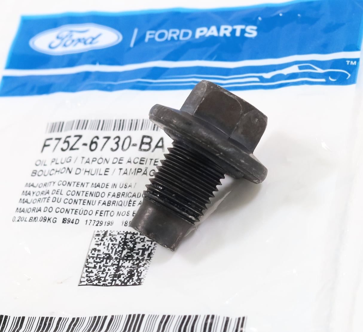 Ford F75Z-6730-BA Engine Oil Drain Plug 2011-2026 6.7L Powerstroke Diesel OEM