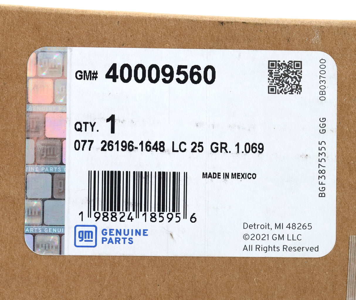 Genuine GM 40009560 Water Pump 2023–2025 Silverado Sierra 1500 3.0L LZ0 Duramax