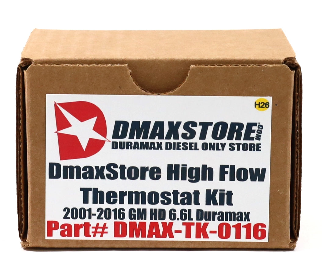 DmaxStore High Flow Thermostat Kit 2001-2016 Duramax Diesel LB7 LLY LBZ LMM LML