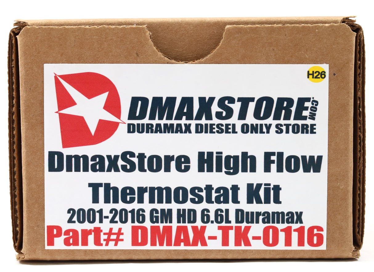 DmaxStore High Flow Thermostat Kit 2001-2016 Duramax Diesel LB7 LLY LBZ LMM LML