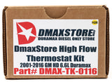 DmaxStore High Flow Thermostat Kit 2001-2016 Duramax Diesel LB7 LLY LBZ LMM LML
