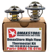 DmaxStore High Flow Thermostat Kit 2001-2016 Duramax Diesel LB7 LLY LBZ LMM LML