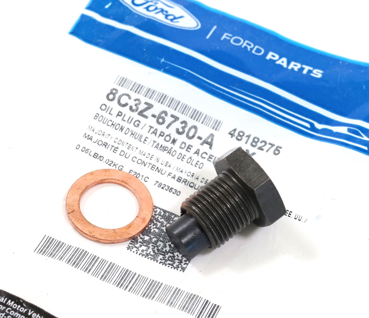 Ford 8C3Z-6730-A Magnetic Oil Drain Plug 7.3L 6.0L 6.4L Powerstroke