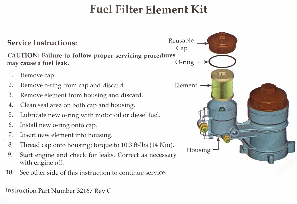 Motorcraft FD-4616 Fuel Filter Kit 2003-2007 6.0L Powerstroke 3C3Z-9N184-CB