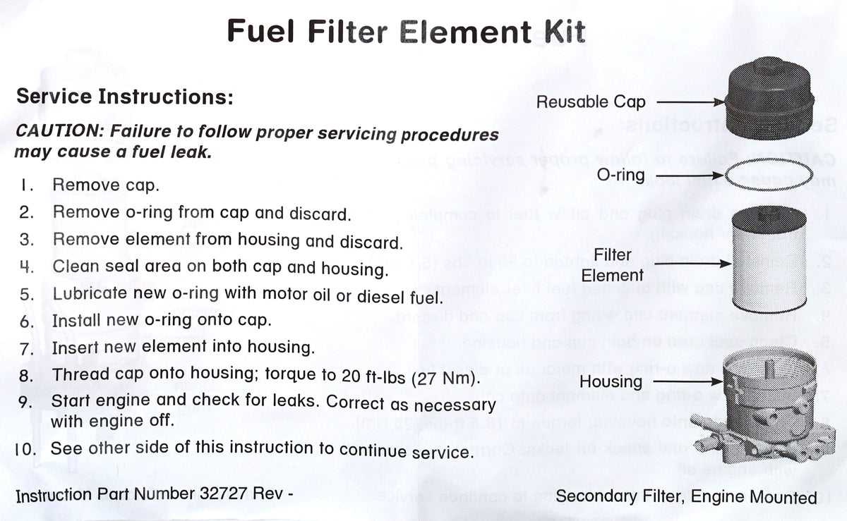 Motorcraft FD-4617 Fuel Filter Kit 2008-2010 6.4L Powerstroke 8C3Z-9N184-C