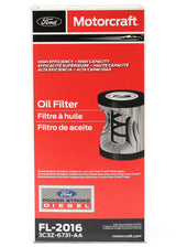 Motorcraft FL-2016 Oil Filter 2003-2010 6.0L 6.4L Powerstroke 3C3Z-6731-AA