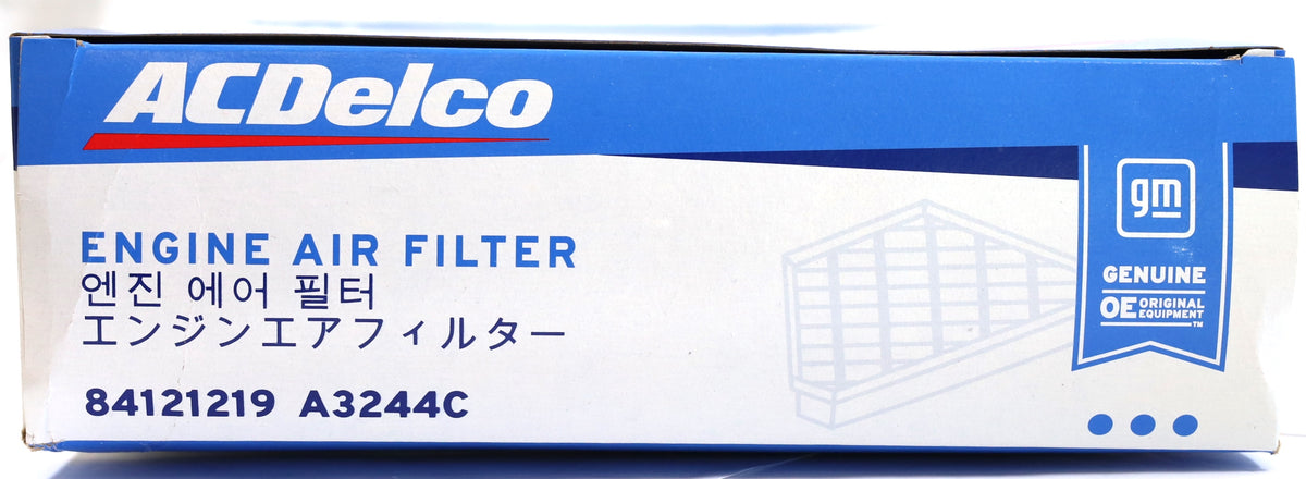 ACDelco A3244C Factory Engine Air Filter 2020-2026 3.0L Duramax LM2 LZ0 84121219