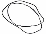 Ford PC3Z-7F396-A 10R140 Transmission Pan Gasket 2020-2026 6.7L Powerstroke